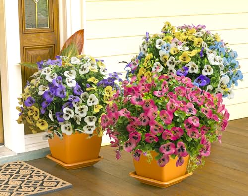 Artificial Flowers for Outdoors Fake Plants, 12pcs Fake Flowers Artificial Plants Outdoor UV Resistant,Silk Faux Flowers Shrubs Greenery Plants for Porch Garden Patio Window Box Decor - color: Fuchsia, size: 12