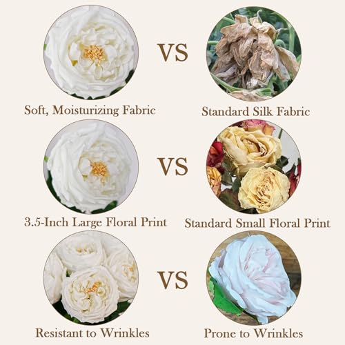 6Pcs Peonies Artificial Flowers, 17'' Real Touch Peonies Fake Flower, David Austin Roses Fake Peonies in Pot for Home Decor Wedding Balcony Bathroom Party Valentines Arrangement, White - color: White