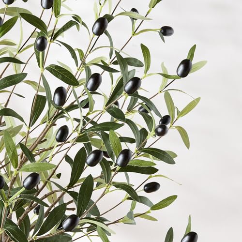 Best Choice Products 6.5Ft Artificial Olive Tree, Lifelike Faux Tree w/Planter Pot, Indoor Home Office Accent Decor Realistic Trunk, Fruit, Fake Plant - size: 6.5ft