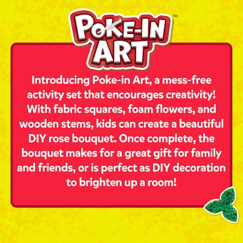 Skillmatics Poke-in Art - Rose Bouquet, Mess-Free Fun for Kids, DIY Wood Craft Kits, Creative Activity, Gifts for Girls & Boys Ages 4, 5, 6, 7, 8, 9, 10, 11, 12 - style: 8. Rose Bouquet
