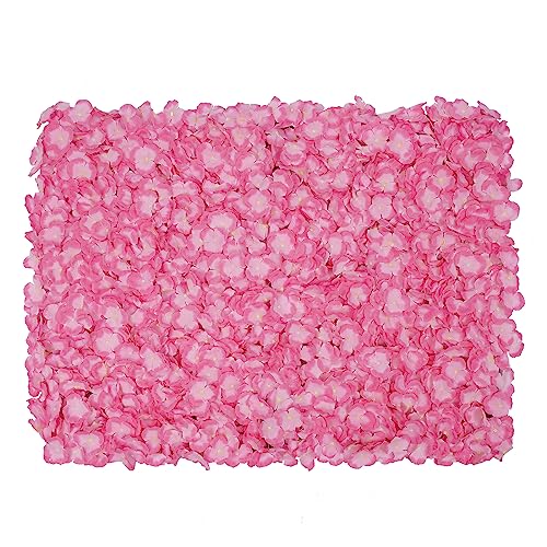 20Pcs Flower Wall Panel 15.7"x 23.6" Rectangular Artificial Flowers Wall Decoration Artificial Silk Flowers Panel for Home Party Wedding Christmas Festival Photo Backdrop Decor (Pink) - color: Pink