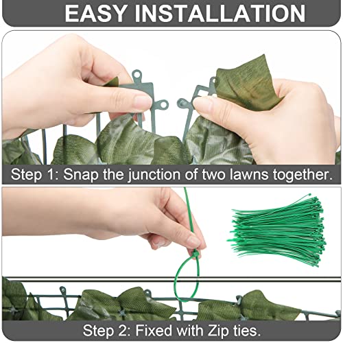 Artificial Ivy Privacy Fence Screen 99x59.5in Faux Greenery Privacy Fence Backdrop Ivy Vine Leaf Hedges Fence with Bag for Indoor Outdoor Garden