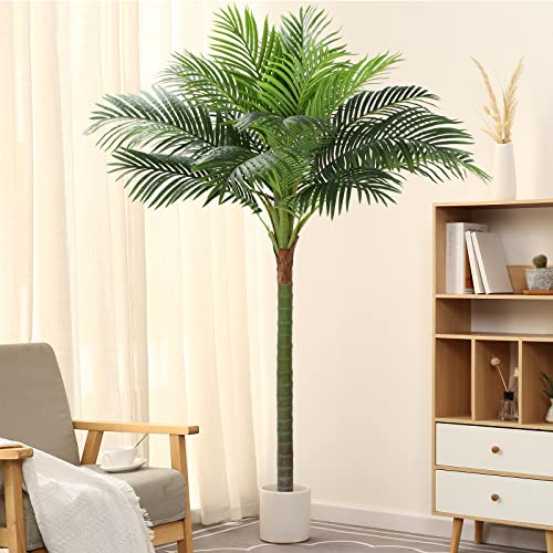 FLOWORLD Palm Tree Artificial Tropical Plant 6FT Tall Faux Plants Indoor Fake Floor Plants Decorative Palm Tree House Large Office Plant Artificial Palm Trees for Home Decor… - size: 6ft