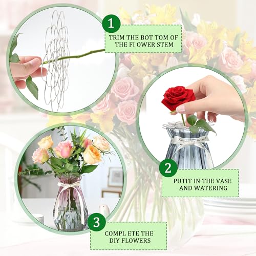 Flower Arrangement Holder Stainless Steel, Wire Flower Arranging Tool Flower Grid Flower Frog Wire Arranger for Vase Floral Stems Bouquets Plant Fixation (6inch) (1 PCS) - color: 1 PCS