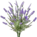 FiveSeasonStuff Hazy Purple Artificial Lavender Flowers 14.6 inches 4 Stems - color: Hazy Purple Lavender Bouquet