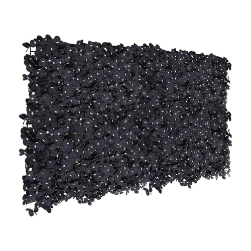 Black Hydrangea Artificial Flowers Panel, 4pcs 23.62" X 15.75" Silk Fabric Wall Mat for Halloween, Thanksgiving, Wedding, Party Event Decor - color: Black Hydrangeas, size: 4 pieces