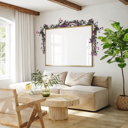 RECUTMS Fake Ivy Garlands for Decoration Christmas Wall Leaves Decor Vines for Bedroom Artificial Leaves for Home Room Wall Outdoor Garden Party Proch Wedding Backyard Arch Decor(Fuchsia) - color: Fuchsia, size: Ivy Garland