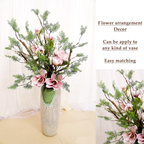 39.3in Bendable Faux Cedar Stems Artificial Pine Tree Branches Trunk Twigs Plants Vines Garland With Greenery Picks For Christmas Wall Hanging Reptile Climbing Outdoor Home Jungle Halloween Decoration