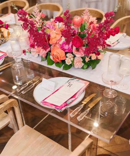 Hot Pink Flowers Artificial Delphinium 8PCS Silk Flowers with Stems 33.46" Tall Artificial Flowers Dark Pink Larkspur Artificial Flowers for Wedding Home Party Centerpieces Arch - color: Hot Pink