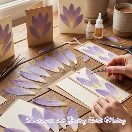 48 Pcs Mix Natural Dried Pressed Water Lily Petals for Cake Decorating, Cocktail Garnish, Resin Jewelry Making, DIY Art Crafts (Water Lily) - color: Water Lily
