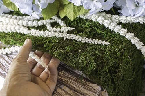 SuperMoss (22396) Instant Green Moss Mat - Preserved Moss Sheet for Table Runners Crafts Garden Decor and Green Wall Displays, 3ft x 50ft - color: Fresh Green, size: 3ft x 50ft