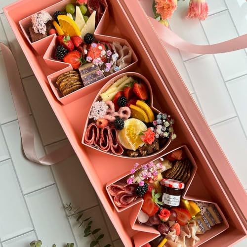 UNIKPACKAGING “MOM” Flower Gift Letter Shaped Fillable Box, with Plastic Liner, Size 22″ x 8″ x 4″ inches, for Luxury Style Flower and Gift Arrangements (Pink) - color: Pink