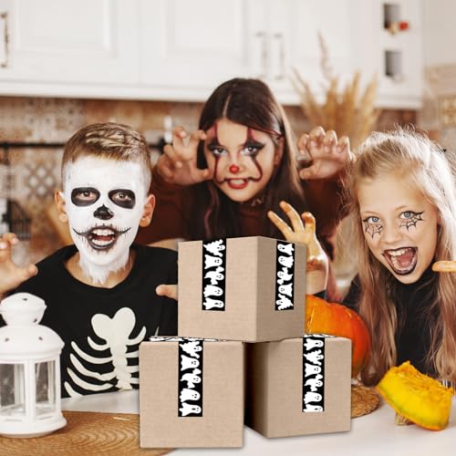 Whaline Halloween Packing Tape 100 Yard Cute Ghost Decorative Sticky Gift Wrapping Tape for DIY Crafts Small Business Sealing Boxes Mail Boxes Supplies - style: Halloween Ghost
