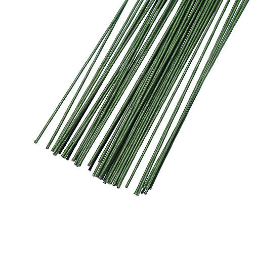 Decora 20 Gauge Dark Green Floral Wire 16 inch,50/Package - color: Ad054s3p50