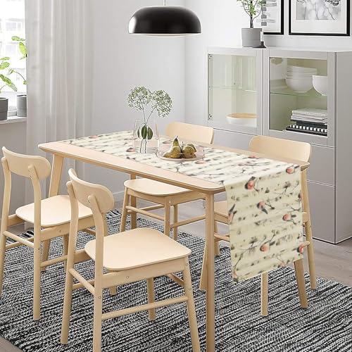 Birds Spring Table Runner, Colorful Birds Branches Seasonal Kitchen Dining Table Decoration for Home Party Decor 13x36 in - color: Bird_5, size: 13x36inch