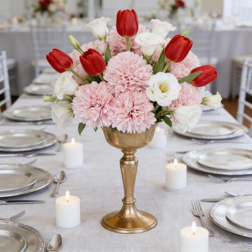 Kimura's Cabin 20pcs Fake Mums Pink Artificial Flowers Faux Chrysanthemum Ball Flowers Bouquets for Wedding Party Home Dining Table DIY Decoration - color: Pink Colour
