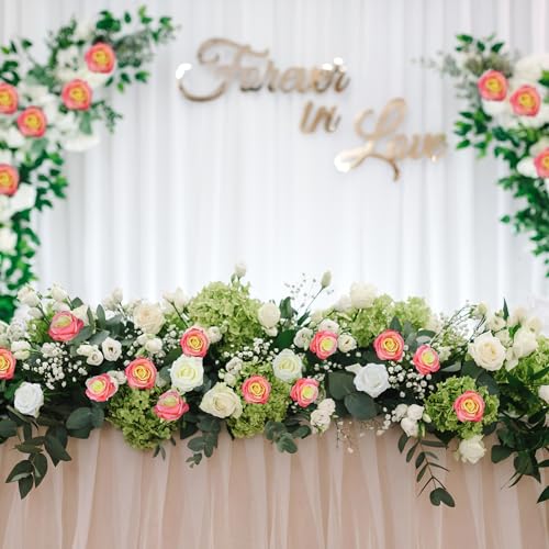 10 Pcs Rose Red Rose Artificial Flower, Faux Silk Flowers With Long Stems, Fake Roses Bulk Bouquet for Decoration Valentine's Day Centerpieces Proposal Bridal Bouquets Shower Party Home Floral Decor - color: Rose Red