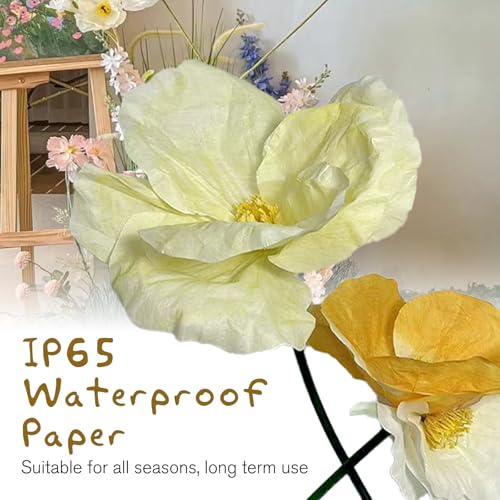 Yellow Champagne Gold White Flowers Decoration for Party - color: L-mixed Color-c