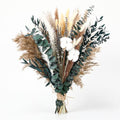 Natural Dried Flower Bouquet – Pampas Grass, Cotton Stems, Bunny Tails Grass, Eucalyptus and Lavender for Western Boho Decor – Rustic Flowers for Your Bohemian Home, Bedroom, and Wedding Table Décor - size: Natural