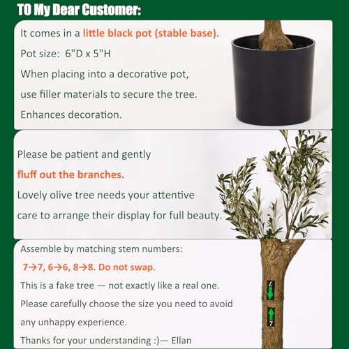 Artificial Olive Trees Indoor 6ft, Faux Olive Tree 6 Feet Fake Plants with Realistic Leaves Olive Silk Tree Home Bedroom Housewarming Gifts - color: 6ft