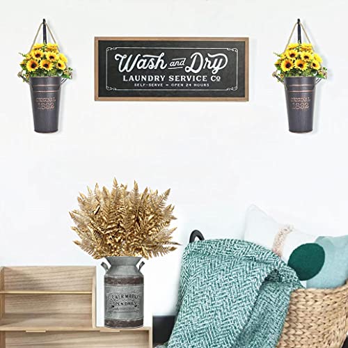 CATTREE Christmas Artificial Plants Decoration, Plastic Golden Boston Shrubs Plant Simulation Fern Leaves Fake Grass for Wedding Party Indoor DIY Home Office Table Centerpieces Decor - Gold 3 Pack - color: Gold Boston Grass - 3 Pcs