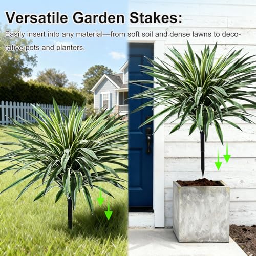 Artificial Agave Plant Fake Agave Planters for Indoor Outdoor Faux Agave Plants Real Touch Realistic Greenery for Home Living Room Office Bathroom Garden Front Porch Patio Decor (27inch-2 Pcs White) - size: 27inch-2 Pcs White