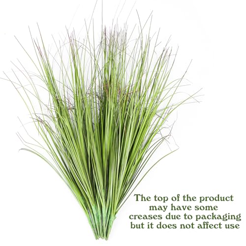 FOIMAS 12pcs Artificial Grass Plants,19.68" Faux Shrubs Wheat Grass Greenery Stems Fake Plants for Indoor Outdoor Home Decoration - size: 19.68