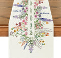 72 x 13 Inch Spring Wildflower Table Runner – Floral Table Runner with Symmetrical Wildflower Pattern for Garden Parties, Kitchen, Mantel, Dining Table Décor, Spring Party Supplies - style: Art Deco