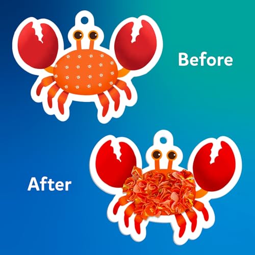 Skillmatics Poke-in Art - Underwater Animals, Mess-Free Arts & DIY Wood Crafts for Kids, Creative Kit, Gifts for Girls & Boys Ages 4, 5, 6, 7, 8, 9 - style: 7. Underwater Animals