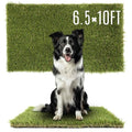 1.38" Artificial Grass Turf 6.5 x 10 FT, Indoor Outdoor Garden Lawn Landscape Patio Turf Grass Rug, Dog Grass Turf Pads Mat, Thick Fake Faux Turf, Dog Pets Grass Mats for Puppy Training - size: 6'6" x 10'