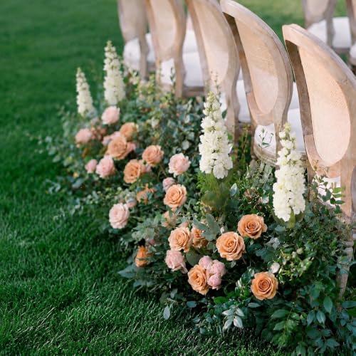 IPOPU 6PCS White Snapdragon Artificial Flowers 31.50" Delphinium Fake Flowers Long Stem Antirrhinum Majus Silk Flowers Larkspur Faux Flower for Home Wedding Decor Floral Arrangement (Cream White) - color: Cream White