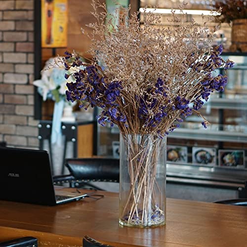 Set of 3 Glass Cylinder Vases,8 Inch Tall Clear Flower Vase,Decorative Floral Vase for Home Decor,Candle Holder,Wedding Centerpieces(4" W X 8" H) - size: 8 inches (H) x 4 inches (D)