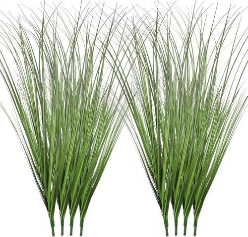 FOIMAS 12pcs Artificial Grass Plants,19.68" Faux Shrubs Wheat Grass Greenery Stems Fake Plants for Indoor Outdoor Home Decoration - size: 19.68