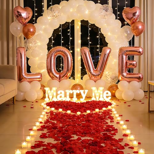 Anwyll 3000Pcs Dark-Red Rose Petals - Artificial Faux Flowers Fake Rose Petals for Wedding Proposal Engagement Romantic Night Anniversary Valentine's Galentine's Day Decoration Home Room Party Decor - color: Red-black