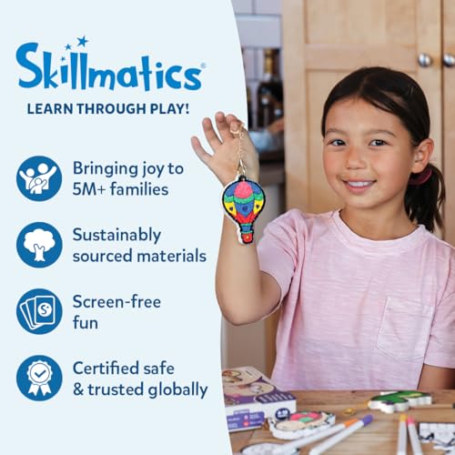 Skillmatics Poke-in Art - Lilo & Stitch Characters, Mess-Free Fun for Kids, DIY Wood Craft Kits, Creative Activity, Gifts for Girls & Boys Ages 4, 5, 6, 7, 8, 9 - style: 5. Disney's Lilo & Stitch