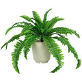 Northlight Artificial Boston Fern in a Decorative Cream Pot, 24", Green