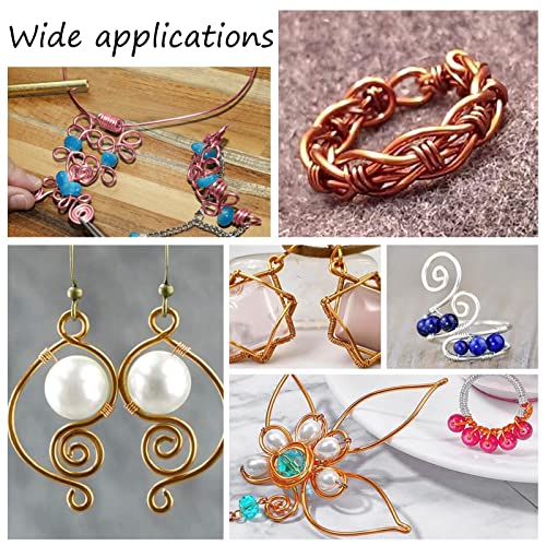 BENECREAT 9 Gauge Aluminum Wire, 55 Feet Jewelry Craft Wire, Gold | Bendable Metal Sculpting Wire, Jewelry Aluminum Craft Wire for Craft Floral Model Skeleton Making, Plant Gardening - color: Light Gold, size: 9 Gauge