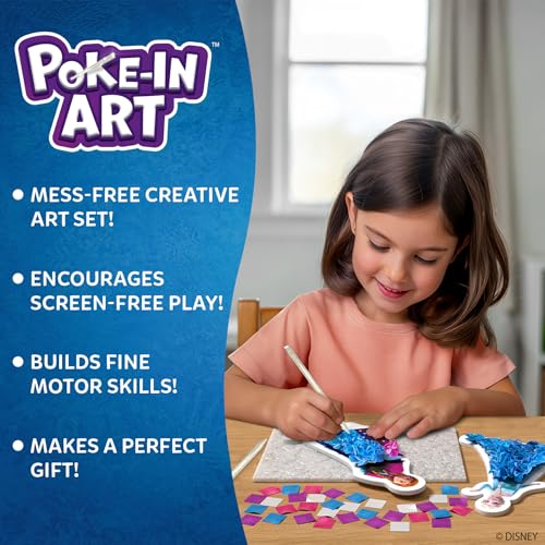 Skillmatics Poke-in Art – Disney Frozen, Mess-Free Fun for Kids, DIY Wood Craft Kits, Creative Activity, Gifts for Girls Ages 4, 5, 6, 7, 8, 9, Includes Elsa & Anna - style: 6. Disney Frozen