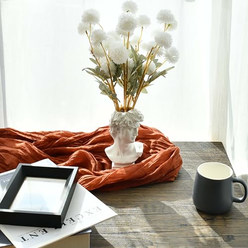 Mandy's 6 Stems Silk Ivory Kiku Ball Flowers | Artificial Chrysanthemum Stems for Home Summer Décor Realistic Faux Floral Arrangement Minimalist Elegant Style - color: Ivory
