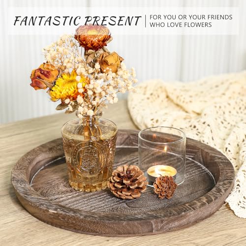 SUPMIND Glass Bud Vase Set of 5, Gold Amber Small Flower Vases for Centerpieces in Bulk, Mini Vintage Vase for Rustic Wedding, Home,Table Decoration - color: Gold Amber, size: 5Pcs