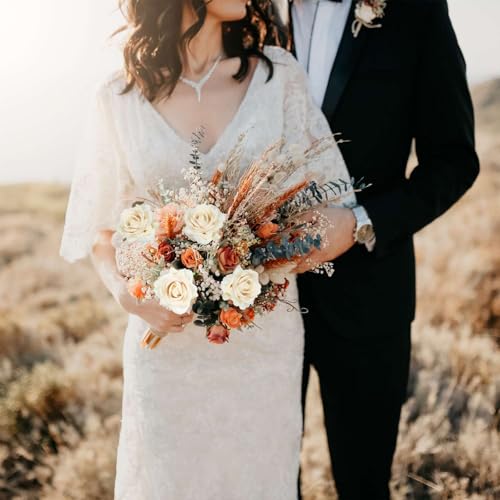 Champange Roses Artificial Flowers 16pcs Velvet Artificial Roses with Stems 3.15" Fake Roses for Bridal Bouquet Wedding Flowers for Floral Centerpieces Home Party Decor (Champange) - color: 3.15" Champagne