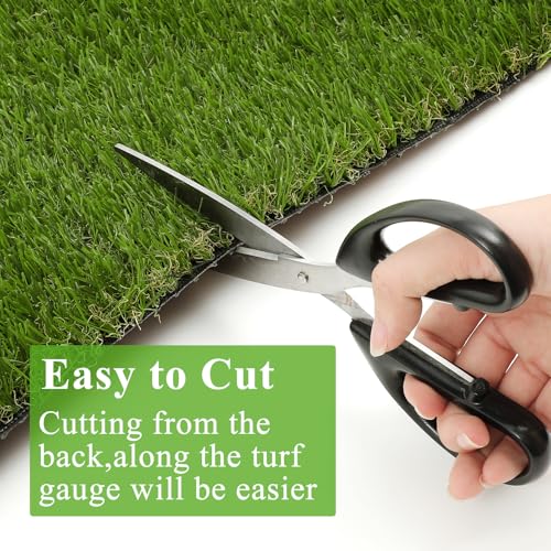 HEBE Artificial Grass Turf Rug 2'x10', Fake Grass Mat with Drainage Holes | Washable Reusable Turf Carpet Runner Dog Pee Grass Pads for Dogs Potty, Lawn, Balcony, Indoor Outdoor - size: 2' x 10'