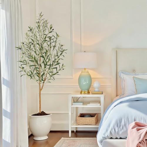 5ft Realistic Artificial Olive Tree with Real Wood Trunk, 60in Faux Olive Tree Indoor with Lifelike Leaves and Fruits, Faux Olive Tree for Home Office Living Room Bedroom Patio Decor - size: 5ft