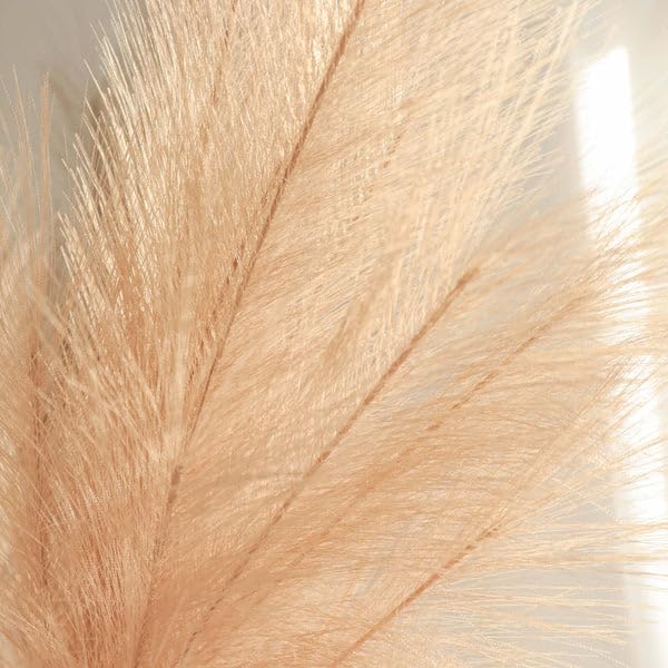 Tableclothsfactory 3 Stems | 44" Taupe Artificial Pampas Grass Plant Sprays, Faux Branches Vase Flower Arrangement - color: Taupe