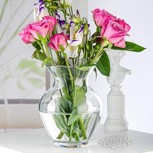 Flower Arrangement Holder Stainless Steel, Wire Flower Arranging Tool Flower Grid Flower Frog Wire Arranger for Vase Floral Stems Bouquets Plant Fixation (6inch) (1 PCS) - color: 1 PCS