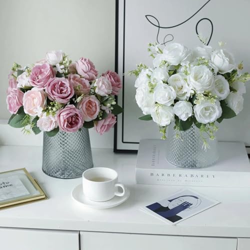 Artificial Peonies Flowers for Home Decor for Wedding Party Decor Purple - color: Purple
