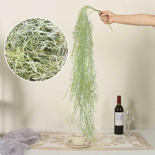 2 PCS Super-Large Fake Moss for Succulents 33 inches Long DIY Decorative Center Ornaments Display