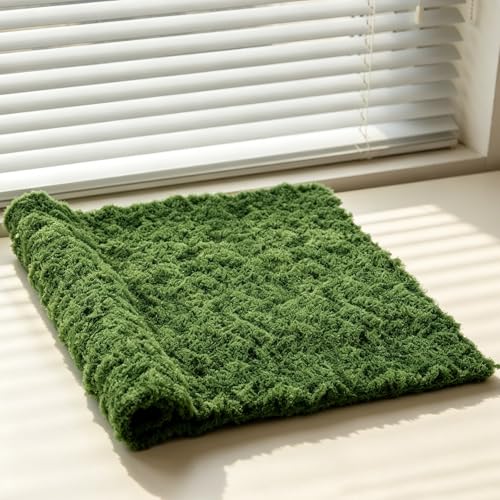 Artificial Moss Mat, 39.4 x 39.4 Inch Fake Moss for Crafts, Faux Greenery Sheet for Indoor Plants, DIY Planters, Fairy Garden, Wedding Table Centerpieces - size: 39" x 39"