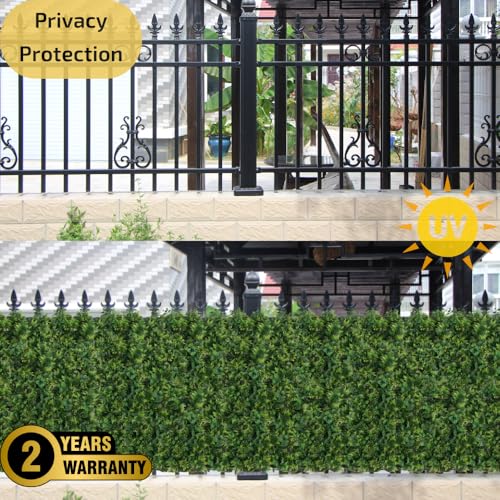 Artificial Grass Wall Panels, 12pcs 20"x20" Plant Wall Mats for Greenery Backdrop, 3sqms Outdoor Green Hedges for Privacy Screening Fence