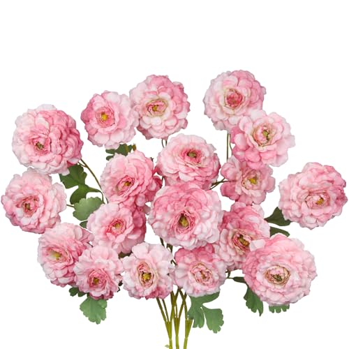 3 Pcs Artificial Flowers Spring Summer Pink Zinnia Silk Flowers with Long Stems Zinnia Elegans Artificial Flowers for Outdoors Floral Arrangements Table Centerpieces Wedding Party Home Decor - color: Pink 2